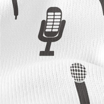 Retro Microphone Icon Stretch Jersey