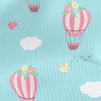 Pink Hot Air Balloon With Flow Stretch Jersey
