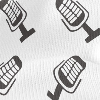 Classic Microphone Pattern Stretch Jersey