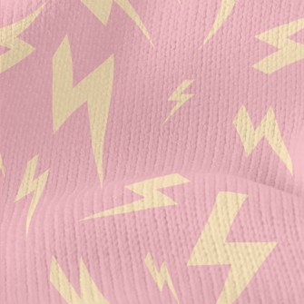 Yellow Lightning Symbol Stretch Jersey