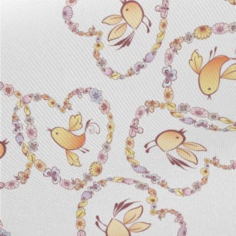 Heart Shaped Wreath With Flyin Midweight Cotton Poplin