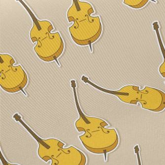 Cartoon Cello Midweight Cotton Poplin