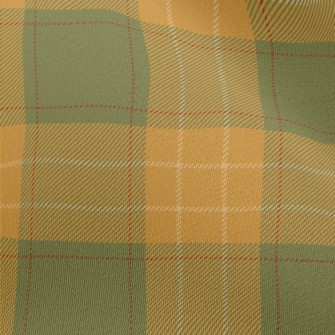 Green And Orange Two-tone Chec Chiffon