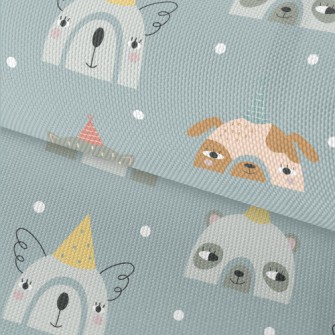 Party Hat Animals Waterproof Oxford