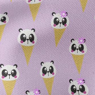 Cute Panda Cone Waterproof Canvas