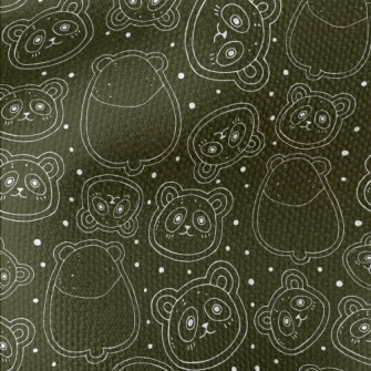 Panda Line Graffiti Waterproof Canvas