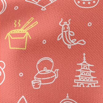 Chinese Traditional Elements Waterproof Canvas