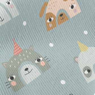 Party Hat Animals Standard Corduroy