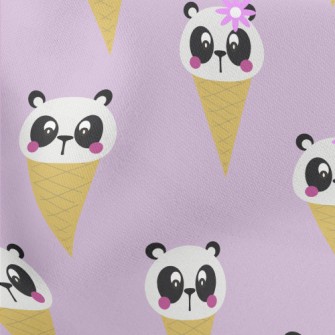 Cute Panda Cone Stretch Ponte