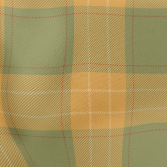 Green And Orange Two-tone Chec Stretch Ponte