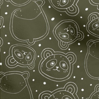 Panda Line Graffiti Micro Fleece