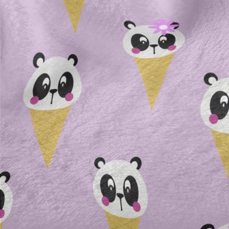 Cute Panda Cone Minky