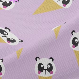 Cute Panda Cone Piqué