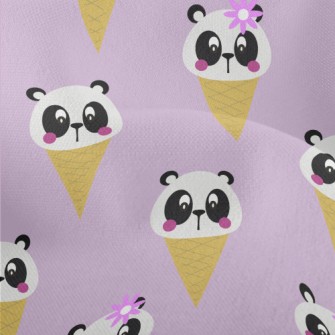 Cute Panda Cone Lightweight Performance Linen