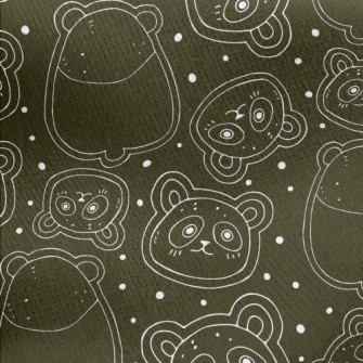 Panda Line Graffiti Jersey Backed Fleece