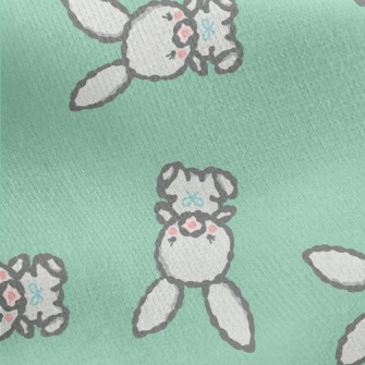 Teddy Rabbit Doll Jersey Backed Fleece