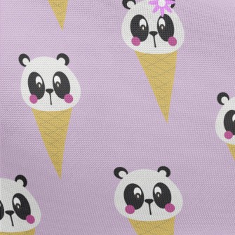 Cute Panda Cone Pongee
