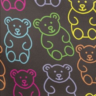 Color Line Bear Pongee
