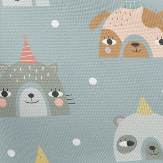 Party Hat Animals Pongee