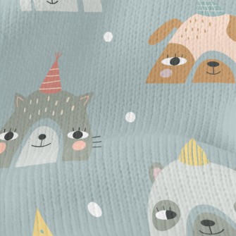 Party Hat Animals Stretch Jersey