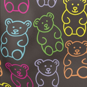 Color Line Bear Lightweight Cotton Poplin