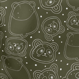 Panda Line Graffiti Lightweight Cotton Poplin