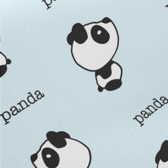 Black And White Cat Doodle Midweight Cotton Poplin