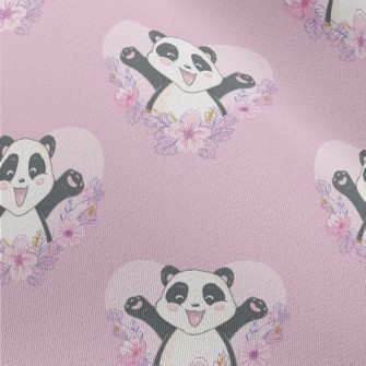 Happy Cartoon Panda Chiffon