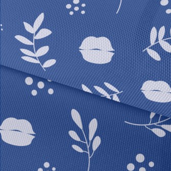 Leaves And Flowers Silhouettes Waterproof Oxford