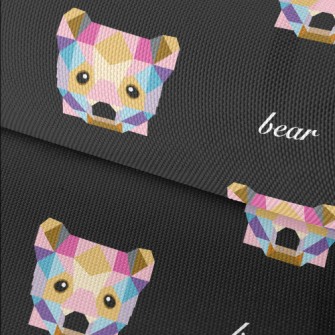 Colorful Block Bear Waterproof Oxford