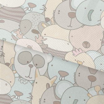 Cute Animal Graffiti Waterproof Oxford