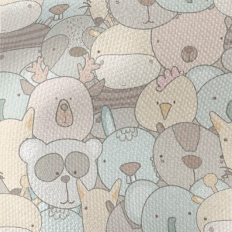 Cute Animal Graffiti Waterproof Canvas