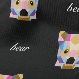 Colorful Block Bear Terry