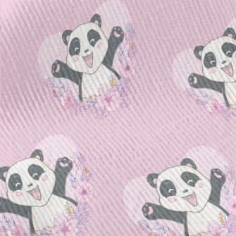 Happy Cartoon Panda Standard Corduroy