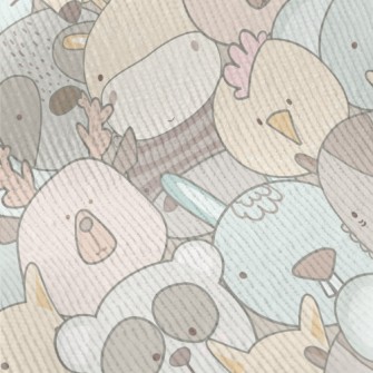 Cute Animal Graffiti Standard Corduroy