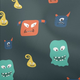 Hand Drawn Monster Pattern Dobby