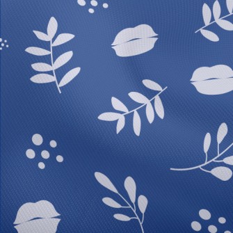 Leaves And Flowers Silhouettes Dobby