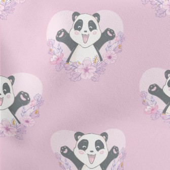 Happy Cartoon Panda Stretch Ponte