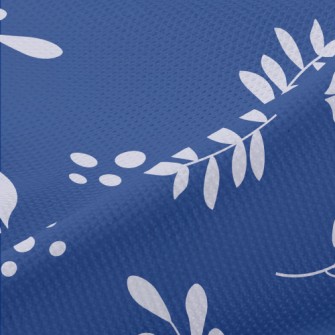 Leaves And Flowers Silhouettes Piqué