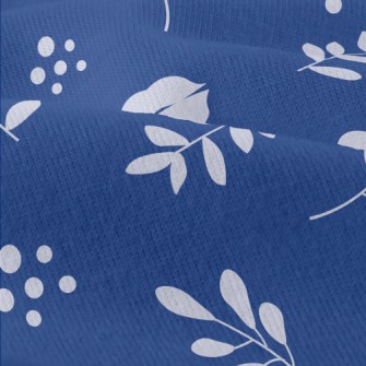 Leaves And Flowers Silhouettes Modern Jersey