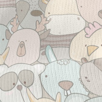 Cute Animal Graffiti Stretch Jersey