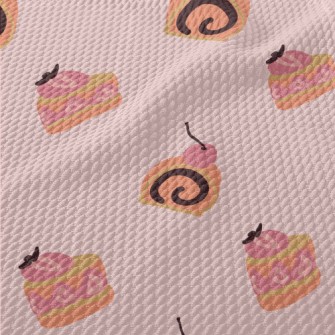 Cherry Roll Strawberry Cake Birdseye Piqué