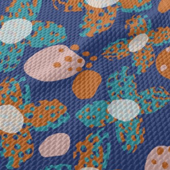 Abstract Dots Flowers Birdseye Piqué