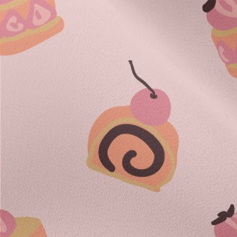 Cherry Roll Strawberry Cake Chiffon