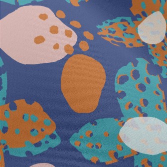 Abstract Dots Flowers Chiffon