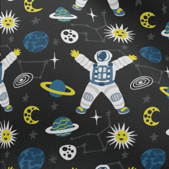 Space Planet Astronaut Chiffon