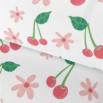 Cute Cherry Flowers Waterproof Oxford