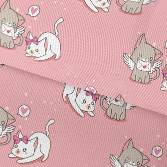 Love And Play Cat Couple Waterproof Oxford