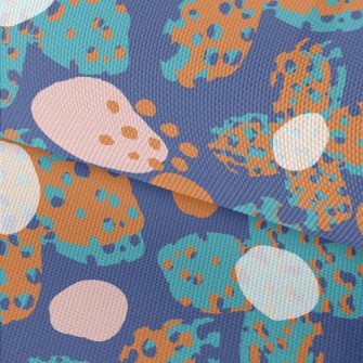 Abstract Dots Flowers Waterproof Oxford
