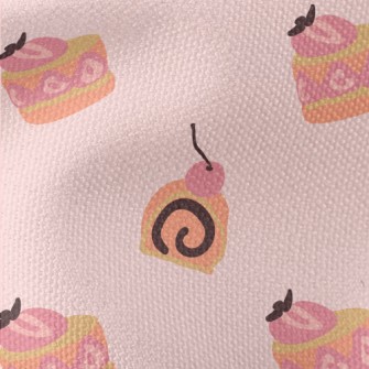 Cherry Roll Strawberry Cake Waterproof Canvas